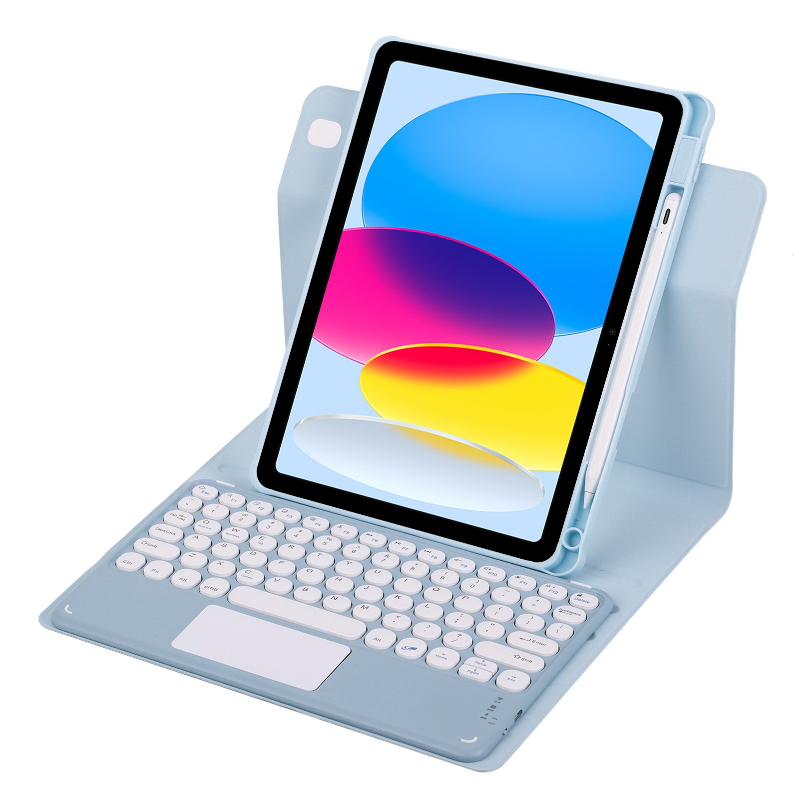 Touchpad Keyboard Case For iPad 10th Generation 10th Gen 2022 10.9 10.2 inch 9th 8th 7th Rotation Case With Keyboard