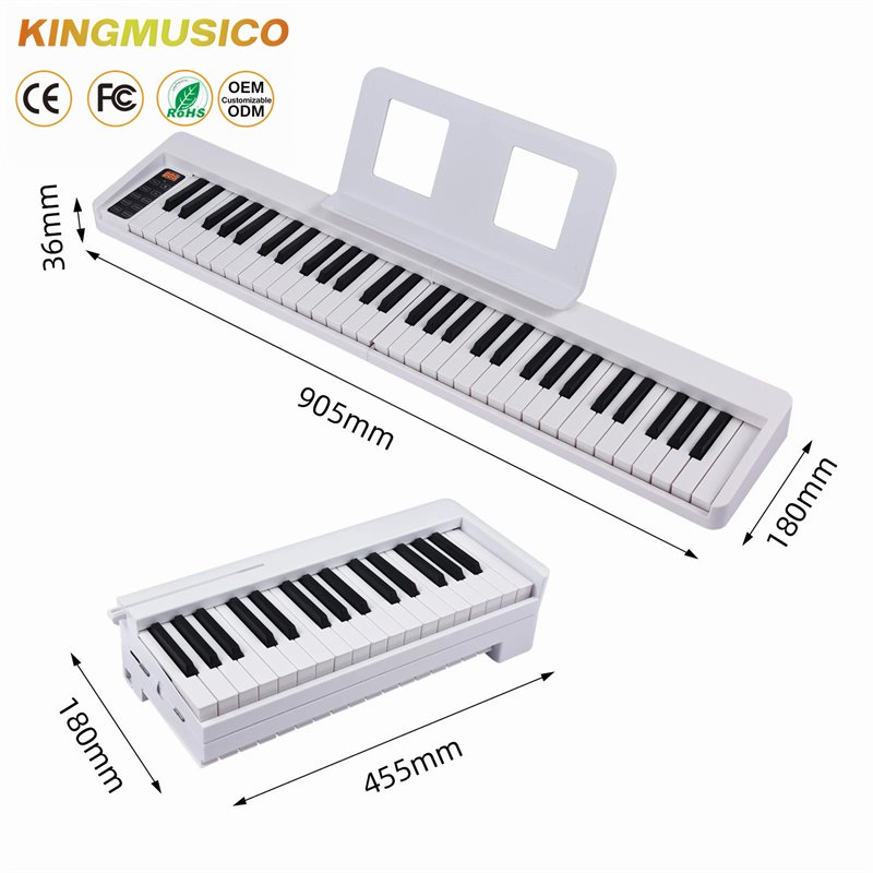 61 key digital piano keyboard with semi weighted keys Electronic keyboards musical instrument Weighted Action Digital Piano
