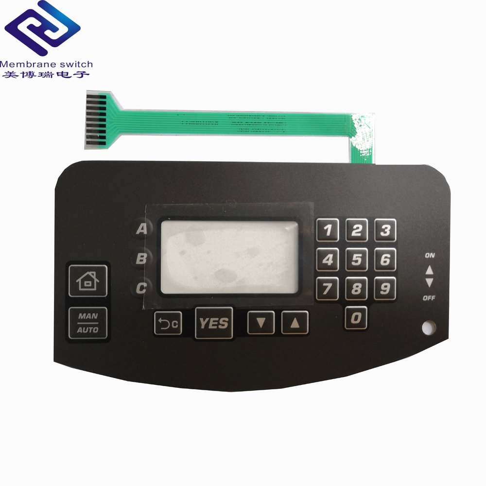 custom made membrane switch with flexible cable and polyester overlay