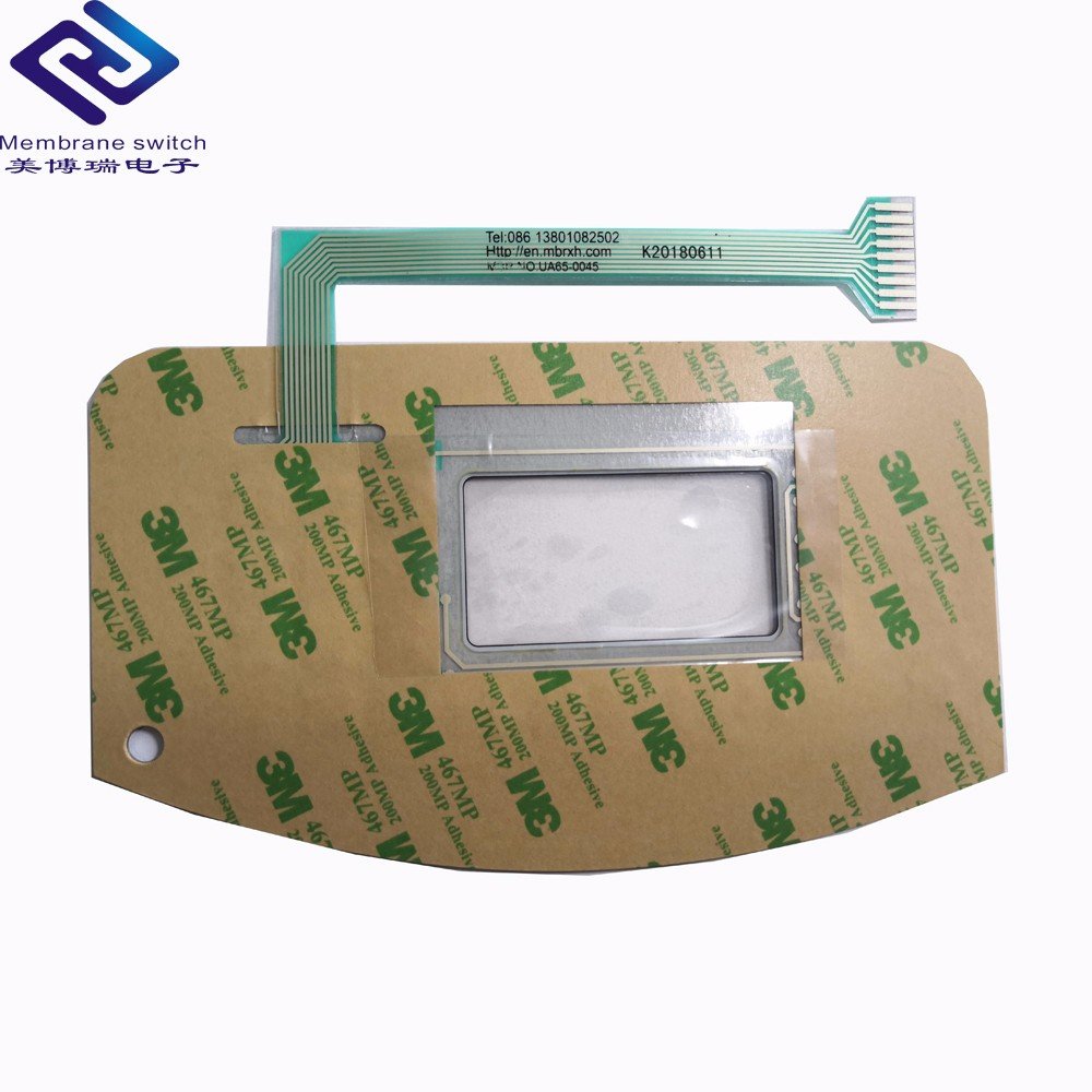 custom made membrane switch with flexible cable and polyester overlay