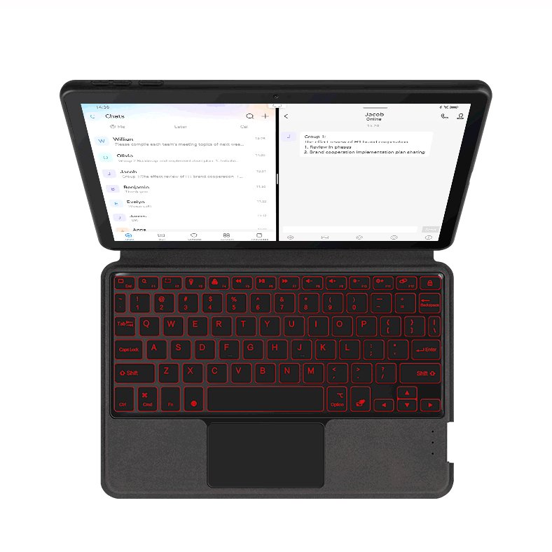 Flip Fold Magnetic With Backlight Wireless Keyboard Tablet Cover For Samsung Galaxy Tab S8 Case Keyboard