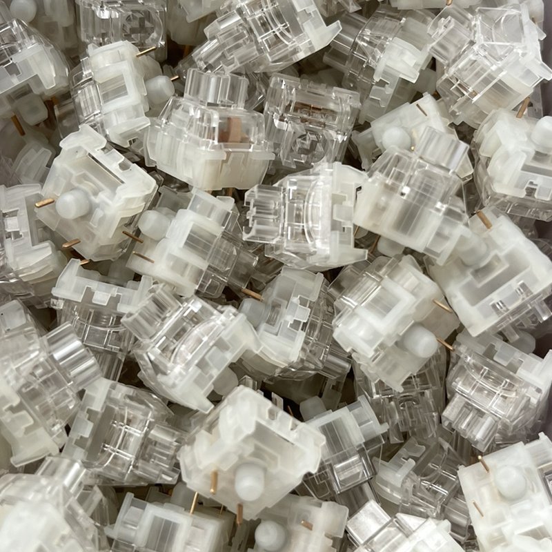 Upgrade TTC Frozen Switch V2 Mechanical Keyboard Silent Mute Linear 39g 3 Pins RGB Transparent Switch
