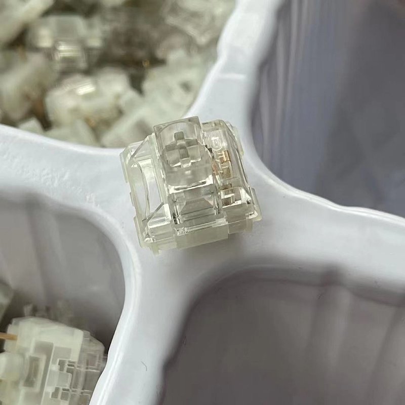 Upgrade TTC Frozen Switch V2 Mechanical Keyboard Silent Mute Linear 39g 3 Pins RGB Transparent Switch