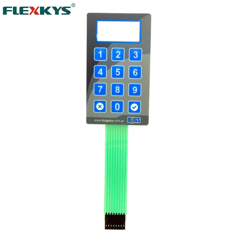 Wholesale custom design 4 x 4 matrix 16 key membrane switch keypad keyboard for Home Appliance Metal Button Material