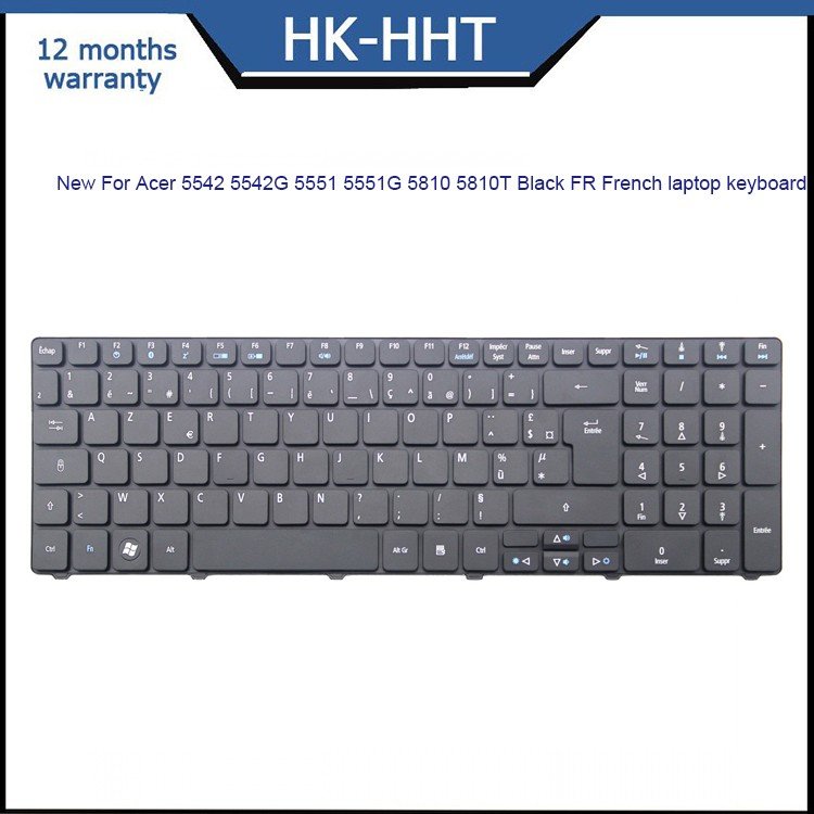 HHT New For Acer 5542 5542G 5551 5551G 5810 5810T laptop keyboard manufacturers