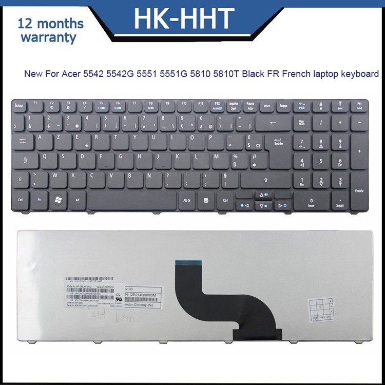 HHT New For Acer 5542 5542G 5551 5551G 5810 5810T laptop keyboard manufacturers