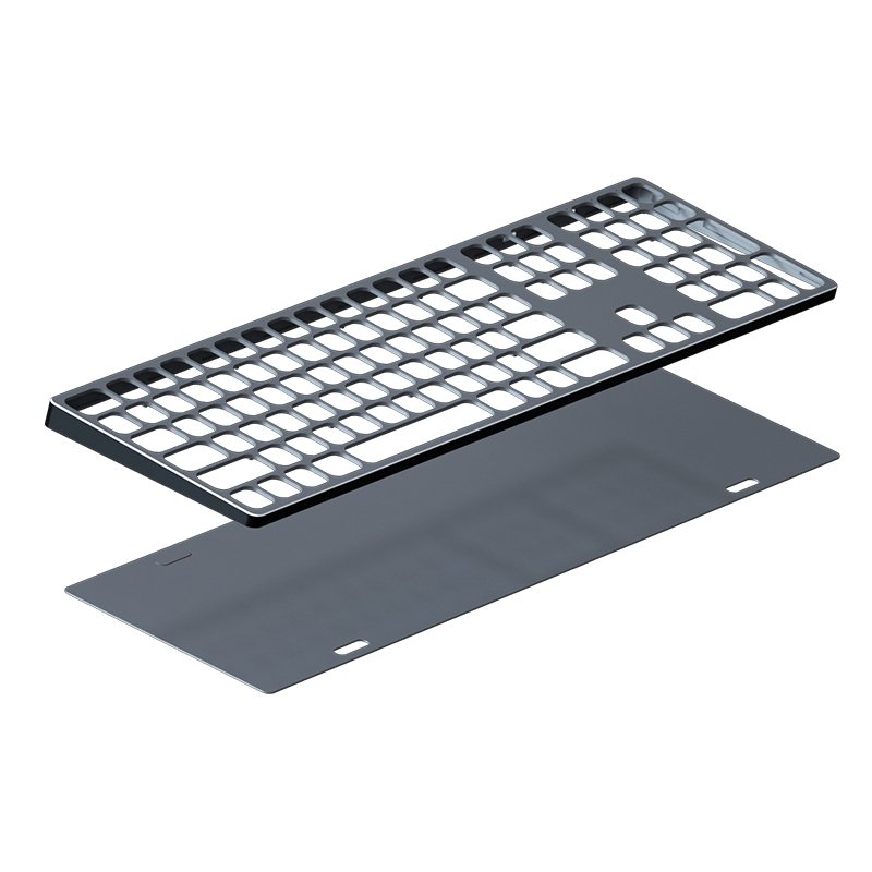 Good Price Of New Product Graphic Overlay Wireless Aluminum Keyboard With Quick-Switch Functionality And Plug-And-Play Setup