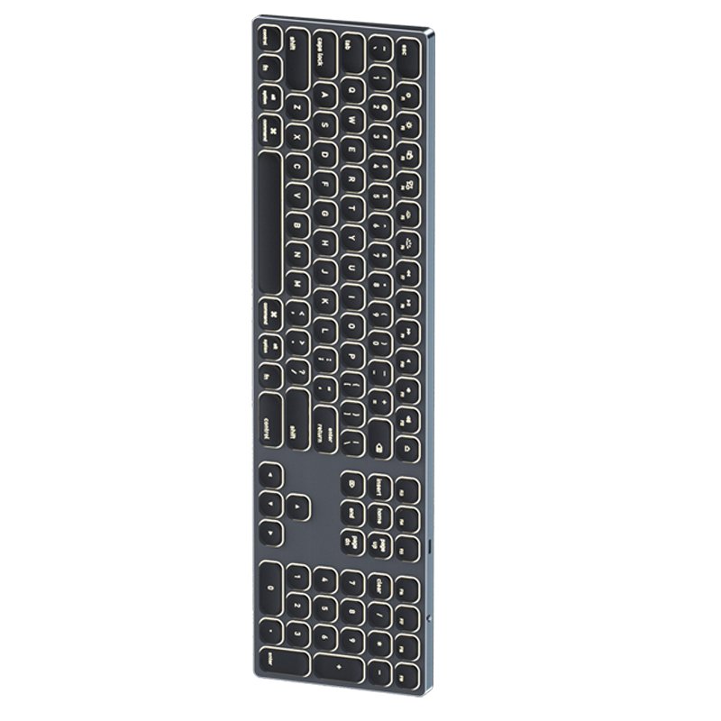 Good Price Of New Product Graphic Overlay Wireless Aluminum Keyboard With Quick-Switch Functionality And Plug-And-Play Setup