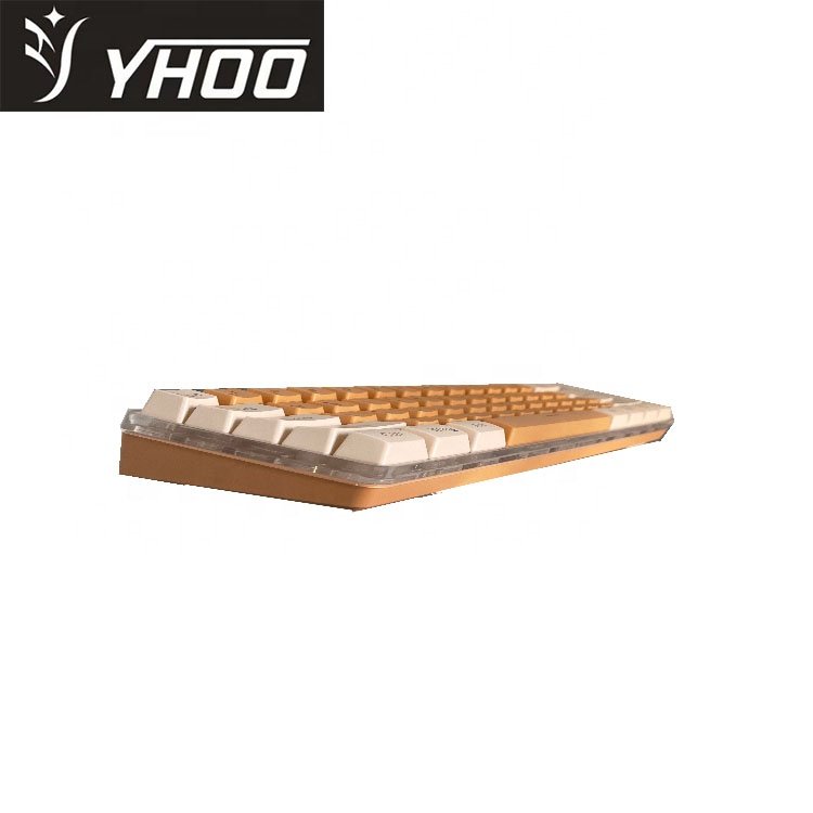 Computer Wired Keyboard 60 Percent RGB Backlit 61Keys Mechanical Gaming Keyboard
