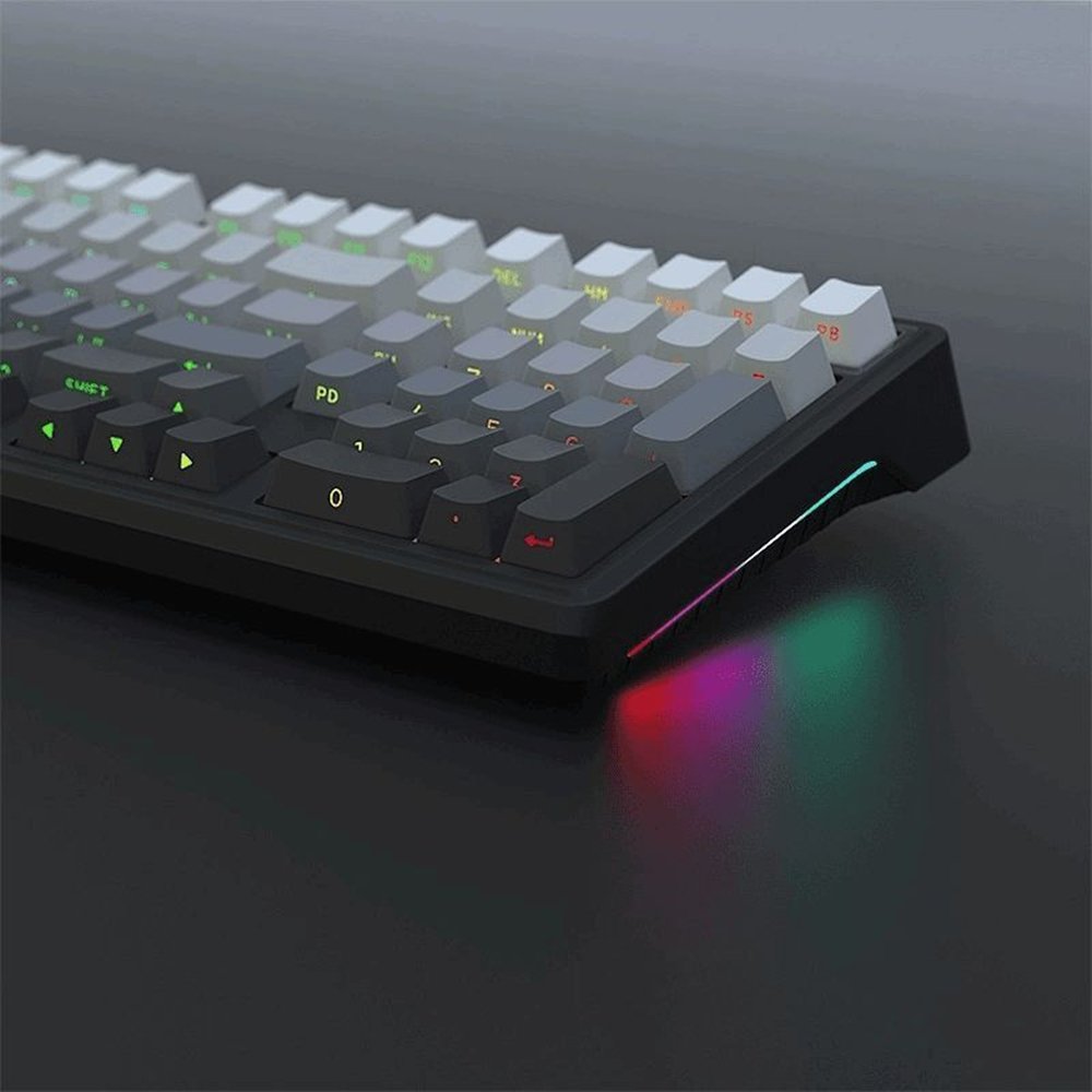 YG102 Mechanical keyboard RGB backlight Gaming Keyboard with Numberpad Lateral carving 3 modes Customized full key hot swapping
