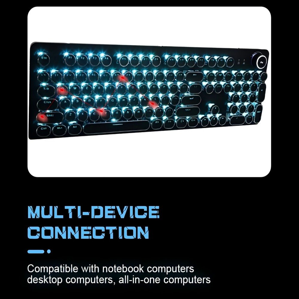 E-YOOSO Gaming Mechanical Keyboard 104 Keys Wired RGB Gaming Keyboard USB 3.0 Metal Case Gaming Mechanical Keyboard
