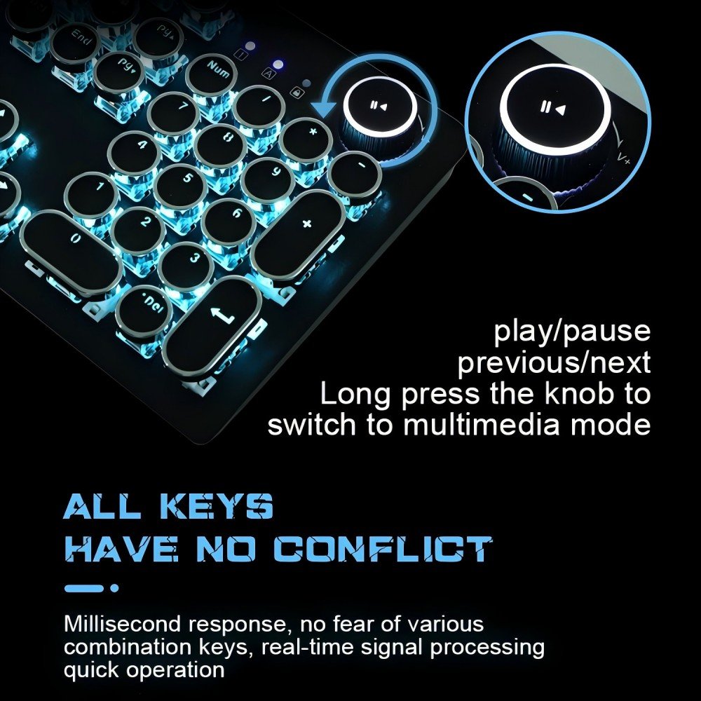 E-YOOSO Gaming Mechanical Keyboard 104 Keys Wired RGB Gaming Keyboard USB 3.0 Metal Case Gaming Mechanical Keyboard