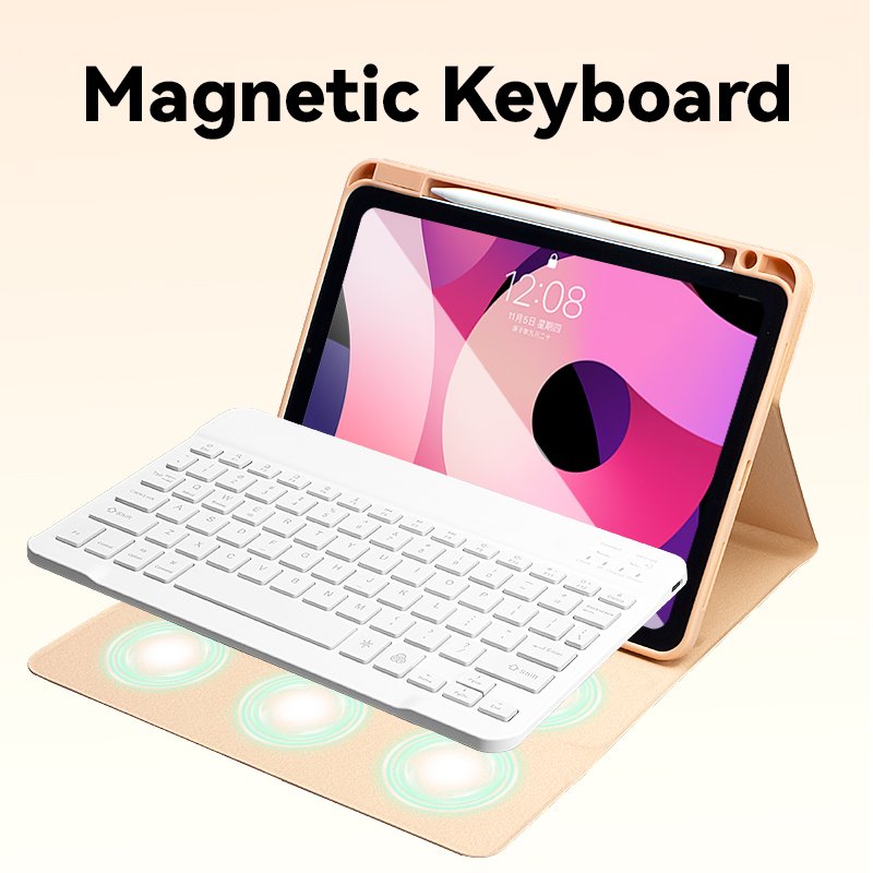 Yeedan Full Cover Anti Fall Tablet Keyboard Case For ipad 9.7inch with wireless 10 inch Detachable Magnetic Keyboard Pencil Slot