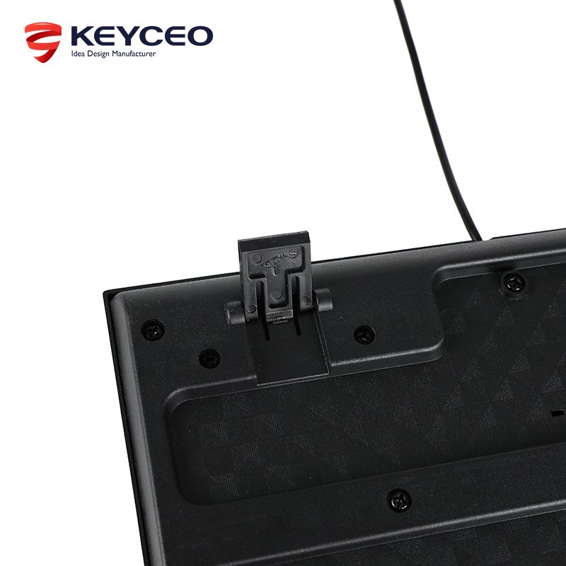 OEM office keyboard wired Ergonomic Popular plaid pattern top cover design keyboard factory Computer Usb Keyboard Custom