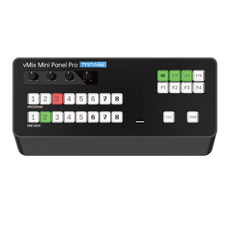 TYSTVideo Recording and Broadcasting Control panel Multi Format Video Switcher Vmix Mini Video Directing Switching Keyboard