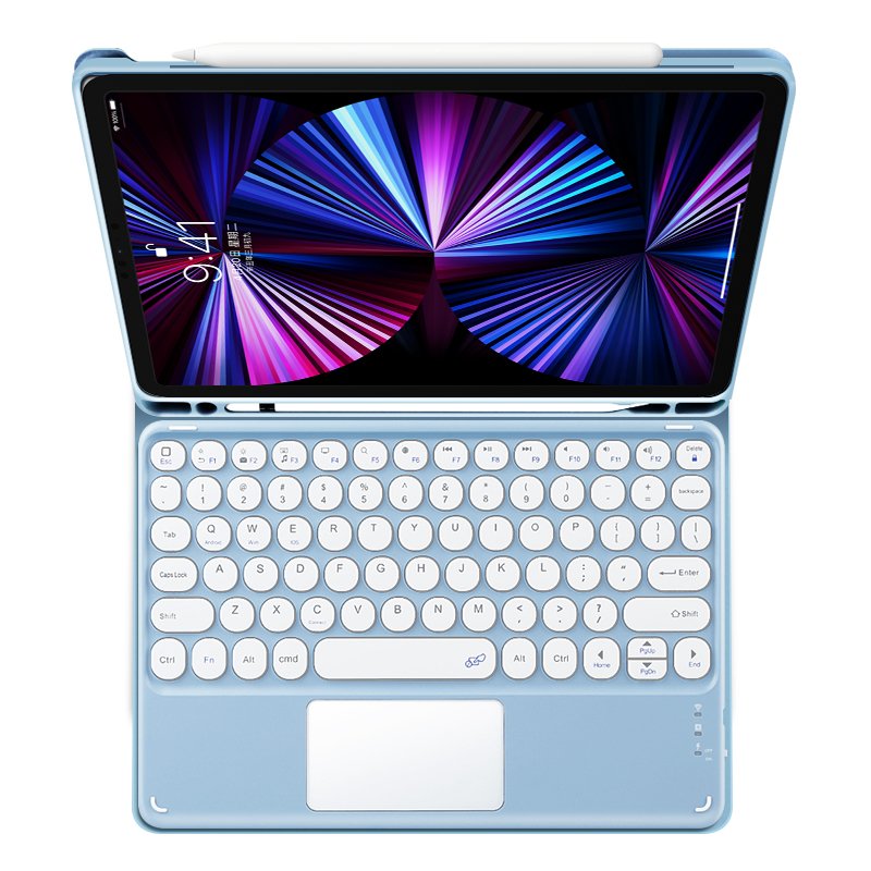 Factory Wholesale Keyboard case For iPad Air 1 Air 2 case with Wireless Keyboard For iPad 9.7 inch with Pencil Holder