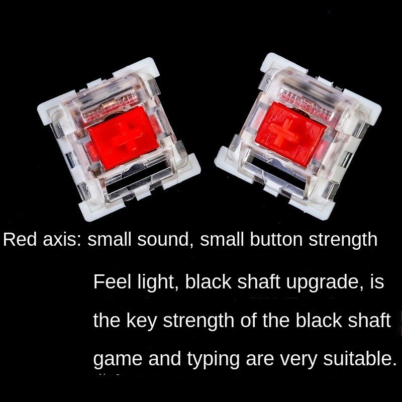 Spot wholesale mechanical keyboard green black tea shaft customized DIY hot swappable cross shaft source switch factory