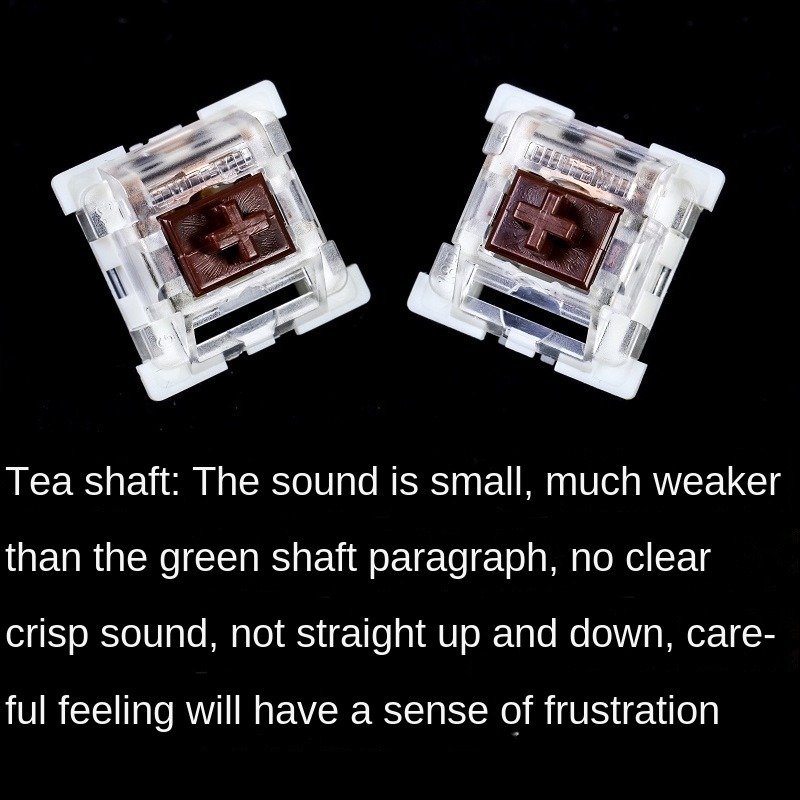Spot wholesale mechanical keyboard green black tea shaft customized DIY hot swappable cross shaft source switch factory