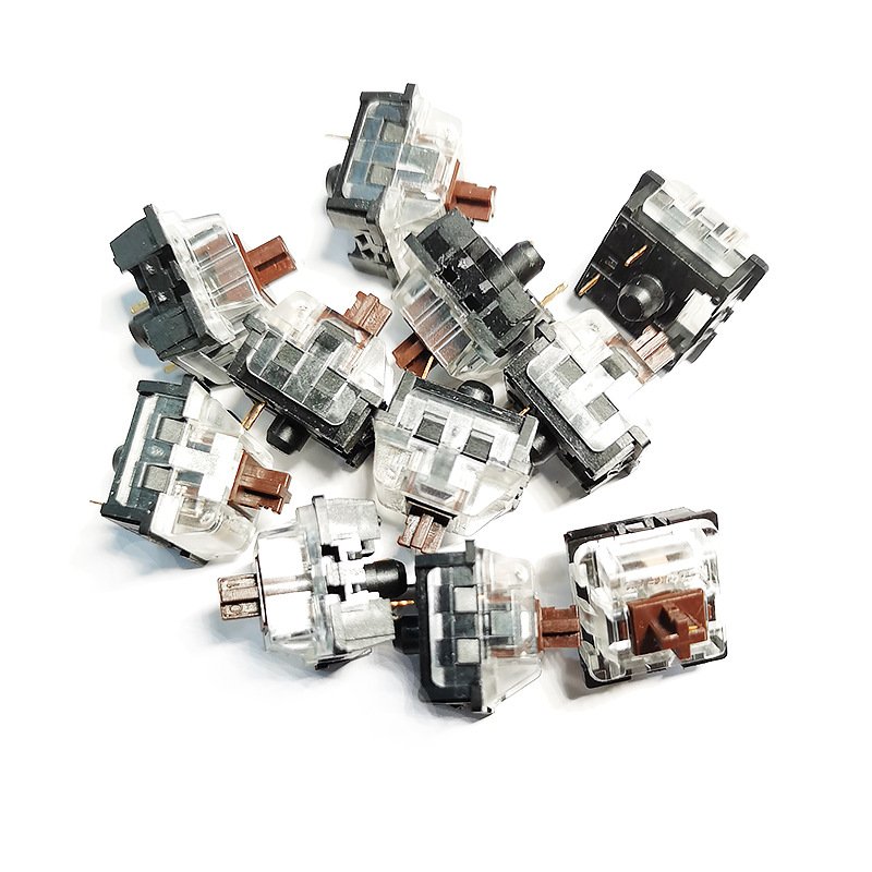 Spot wholesale mechanical keyboard green black tea shaft customized DIY hot swappable cross shaft source switch factory
