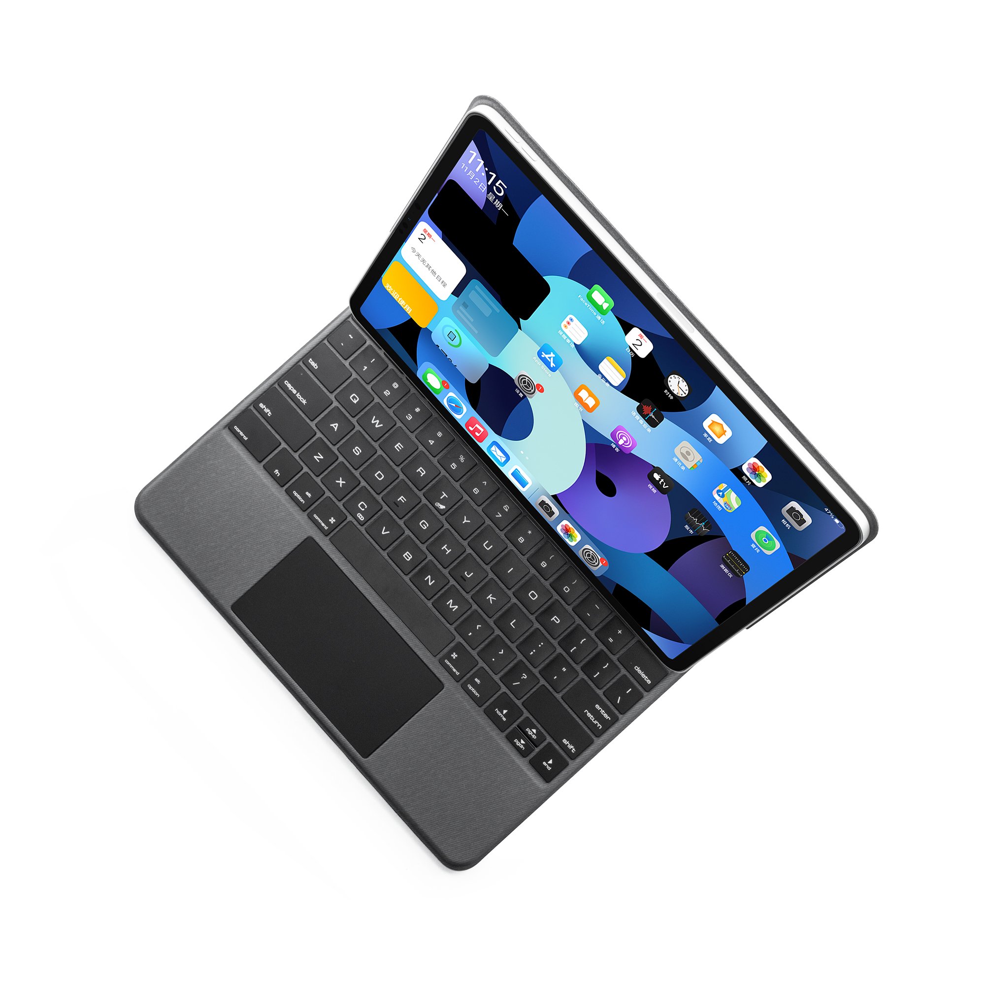 Black Magnetic Keyboard Case Fit for iPad 11 inch