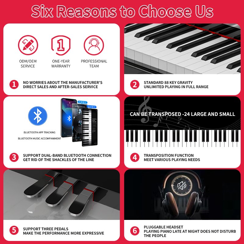 KIMFBAY piano keyboard 88 keys digital keyboard instruments piano music keyboard piano