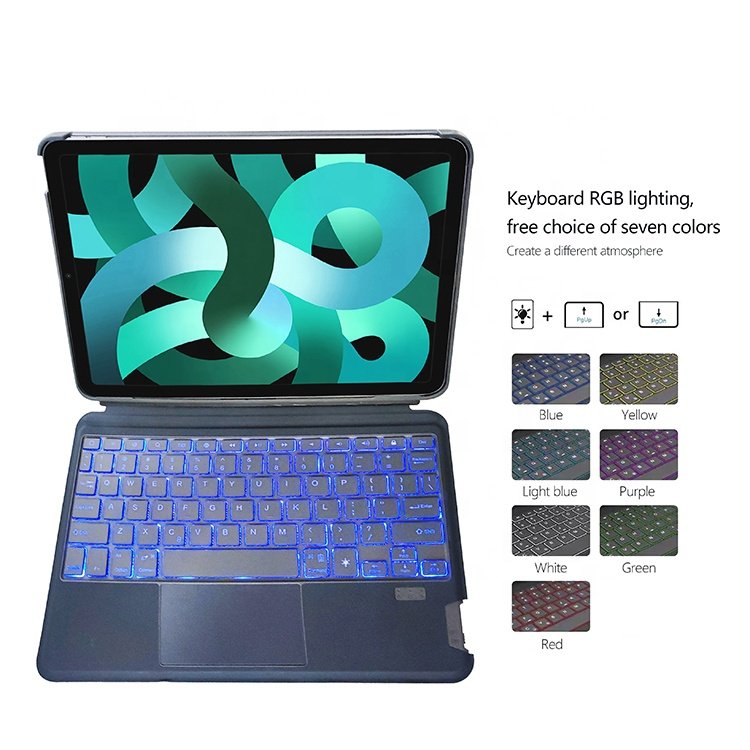 High Quality Detachable Wireless Keyboard Tablet Case Cover Magnetic Backlight Keyboard Case for iPad 11 inch Tablet Cover