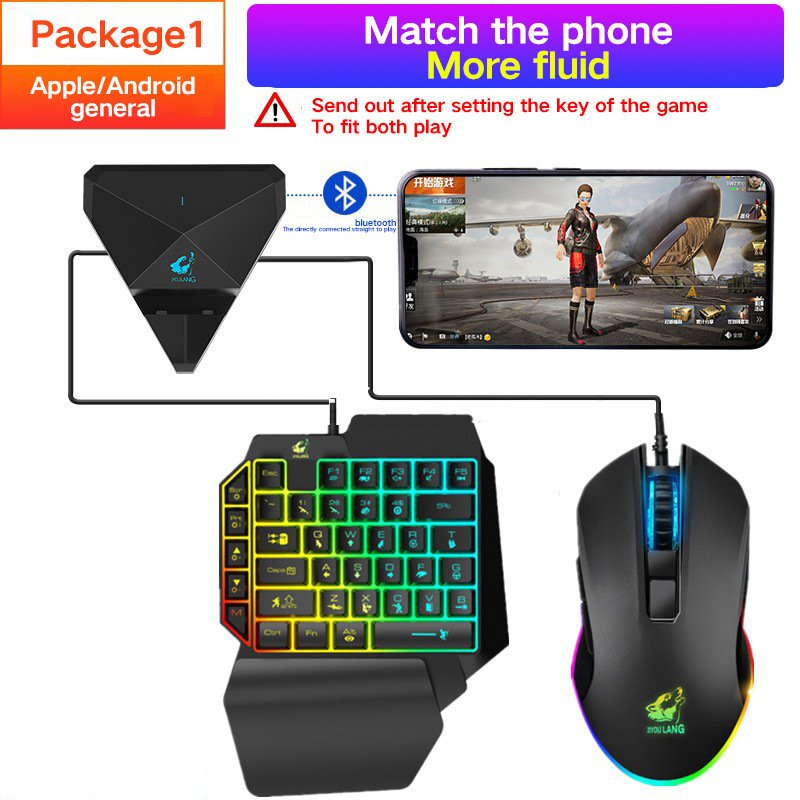 ZIYOULANG G1 Mobile Game Converter Combo Kit Supports Game Console Peripherals Gaming Keyboard And Mouse