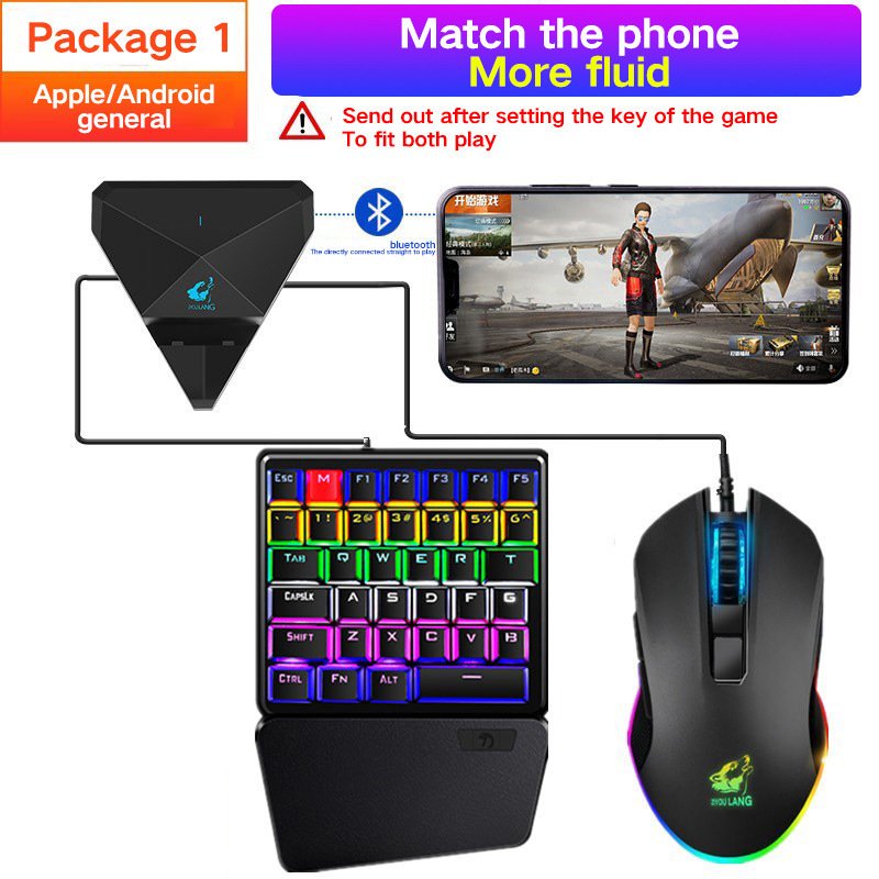 ZIYOULANG G1 Mobile Game Converter Combo Kit Supports Game Console Peripherals Gaming Keyboard And Mouse