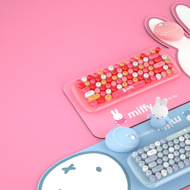 MIPOW X MIFFY 2.4Ghz Bluetooth keyboard Wireless keyboard And Mouse Combo With Mini Bluetooth keyboard