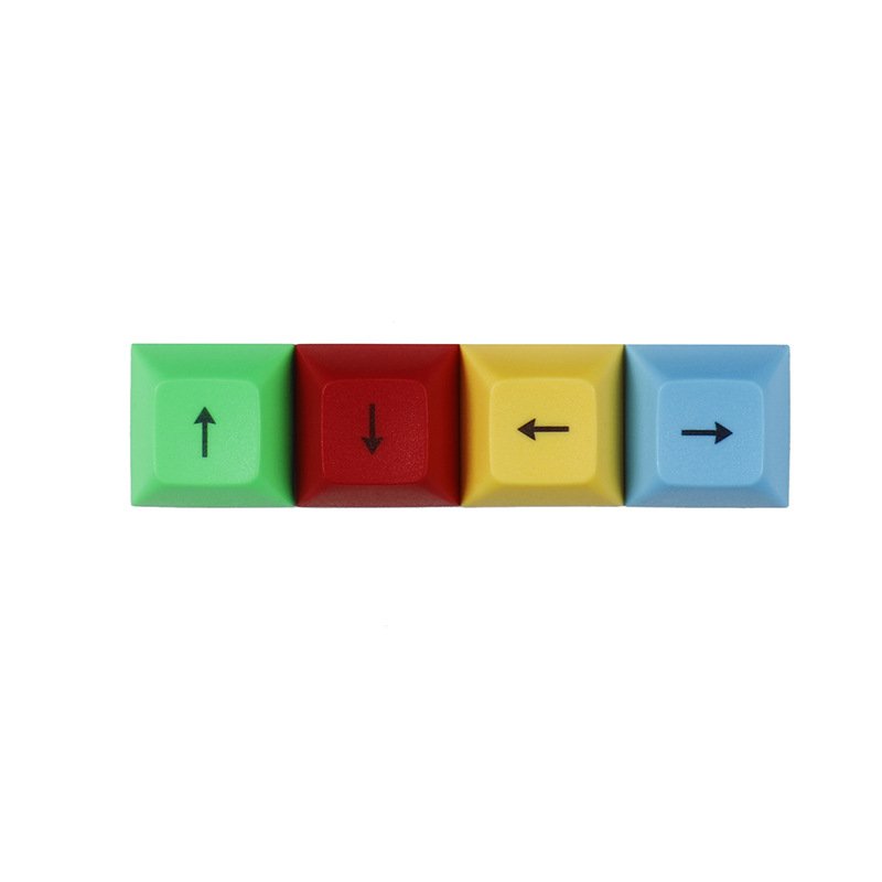 DSA Profile Wasd Directional Keys Cap Esc Pbt Thermal Sublimation Keycaps for Mechanical Keyboards Red Yellow Blue Green Keycap