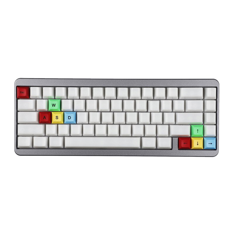 DSA Profile Wasd Directional Keys Cap Esc Pbt Thermal Sublimation Keycaps for Mechanical Keyboards Red Yellow Blue Green Keycap