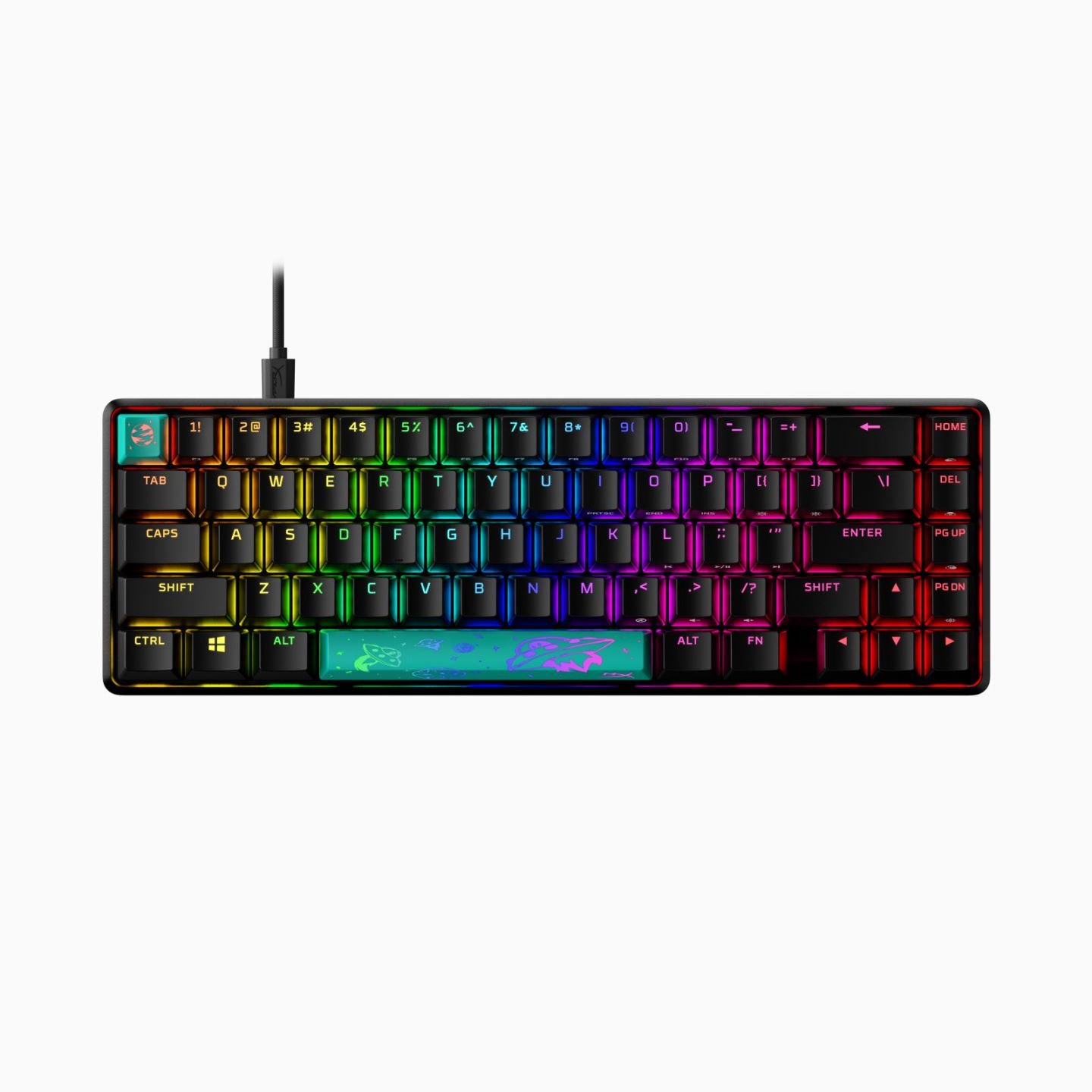 Hyper X Alloy Origins Core RGB 65 Keys Tenkeyless Mechanical Gaming Keyboard USB-C New USB Interface US Layout Multi-Key Laptop