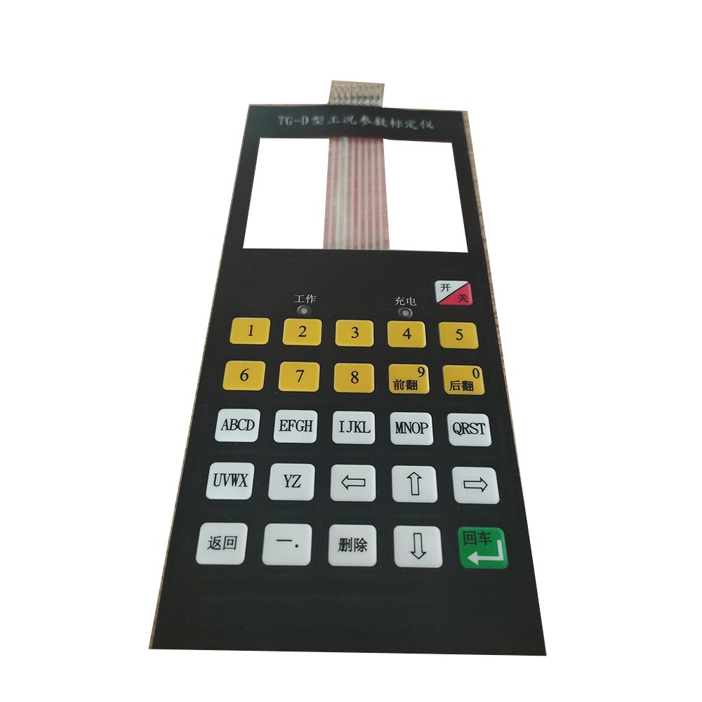 customized membrane switch panels with fpc pcb capacitive touch button keypad
