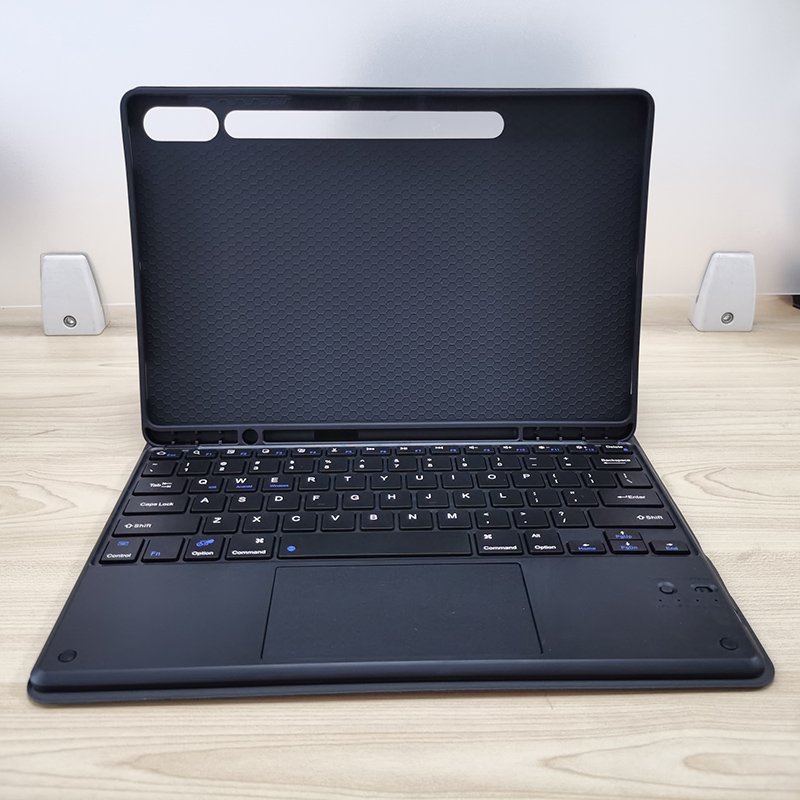For Samsung Galaxy Tab S9 FE Plus tablet case bluetooth keyboard built in magnetic touch pad built