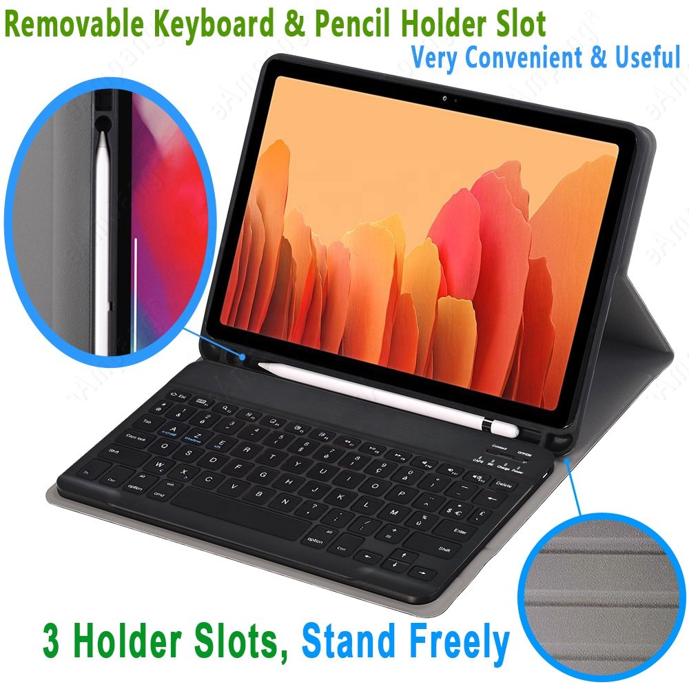 French AZERTY Keyboard Cover for Samsung Tab A8 10.5 A7 A6 A7 Lite S8 S8+ S7 S7+ S7FE S6 Lite For Samsung Case AZERTY Keyboard