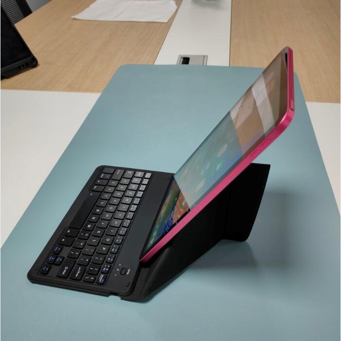 MINI Universal Ultra Light Slim Folding Cover Case Wireless Keyboard for iOS iPad android Tablets with Protection Case Stand
