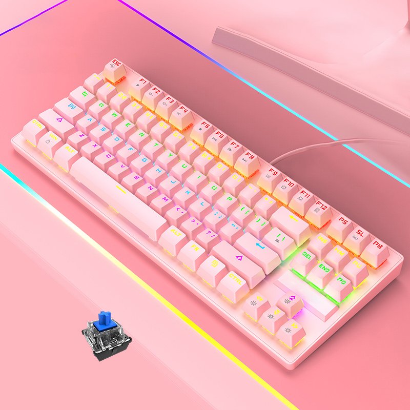 RGB Color Gaming keyboard USB Wireless Mechanical keypads & keyboards desktop Computer laptop Mouse combos kit and keycap cover