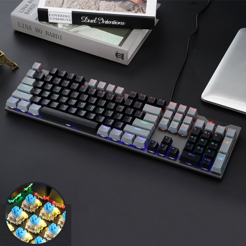 RGB Color Gaming keyboard USB Wireless Mechanical keypads & keyboards desktop Computer laptop Mouse combos kit and keycap cover