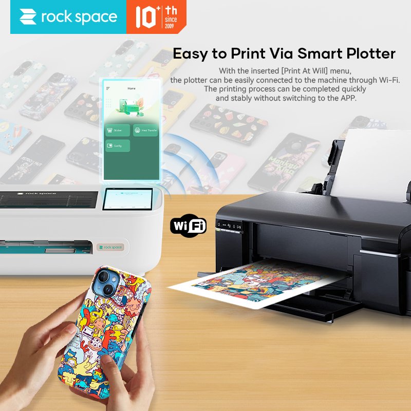 rock space mini press machine for printer customized phone case heat transfer machine