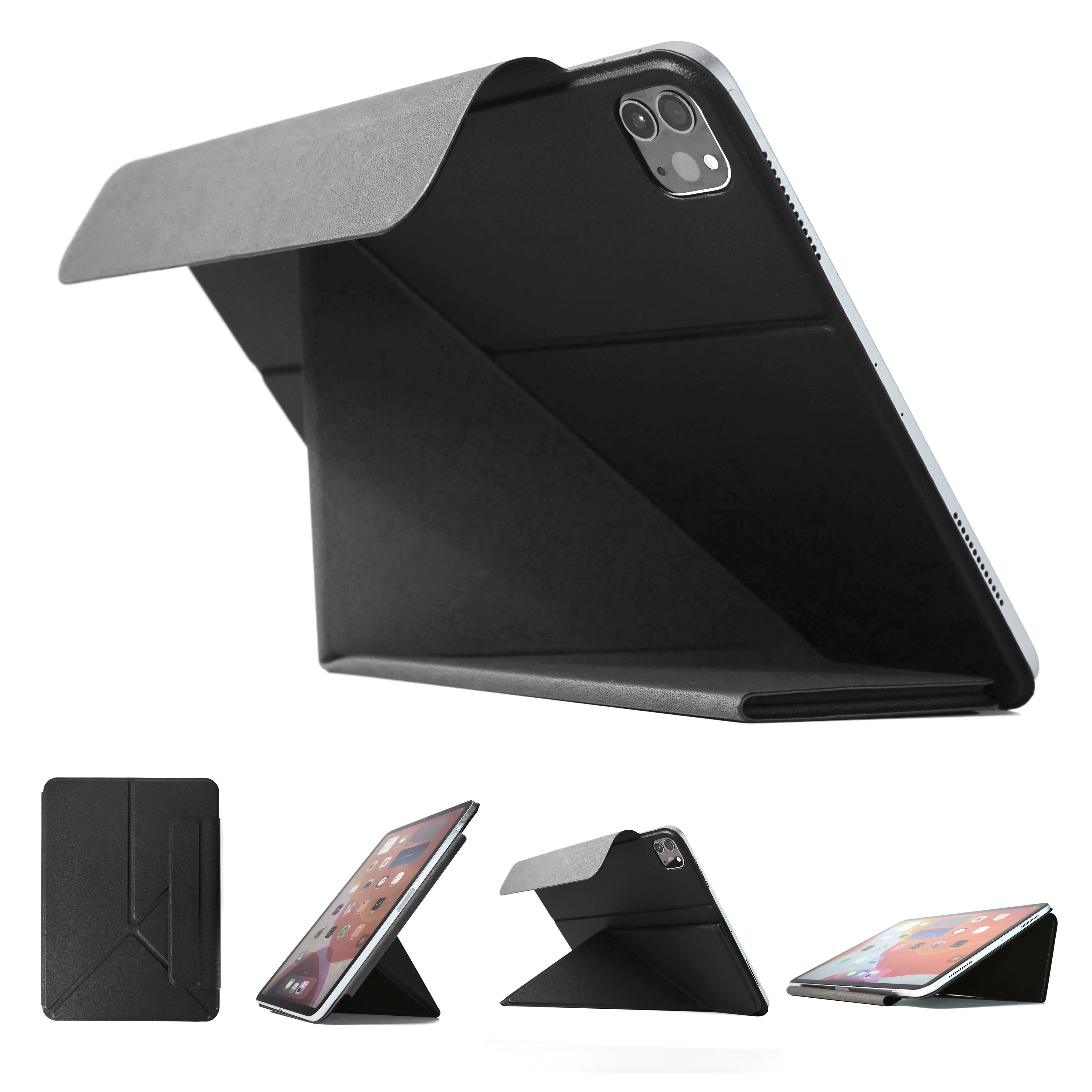 Magnetic Slim Stand Cover Case for iPad Pro 13 12.9 2024 New PU Leather 3-Y Case with Auto Wake/Sleep Function