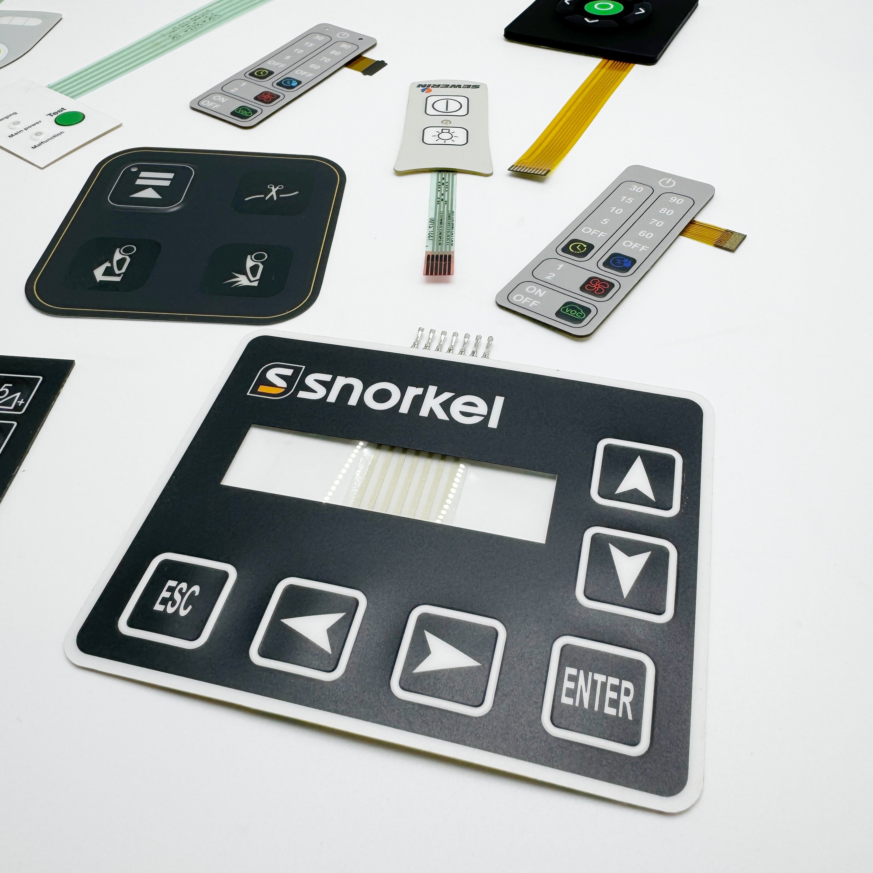 Custom Membrane switch Buttons keyboard/keypad Designed For Optimal Conductive Transmission, Customizable LOGO Size And Colors