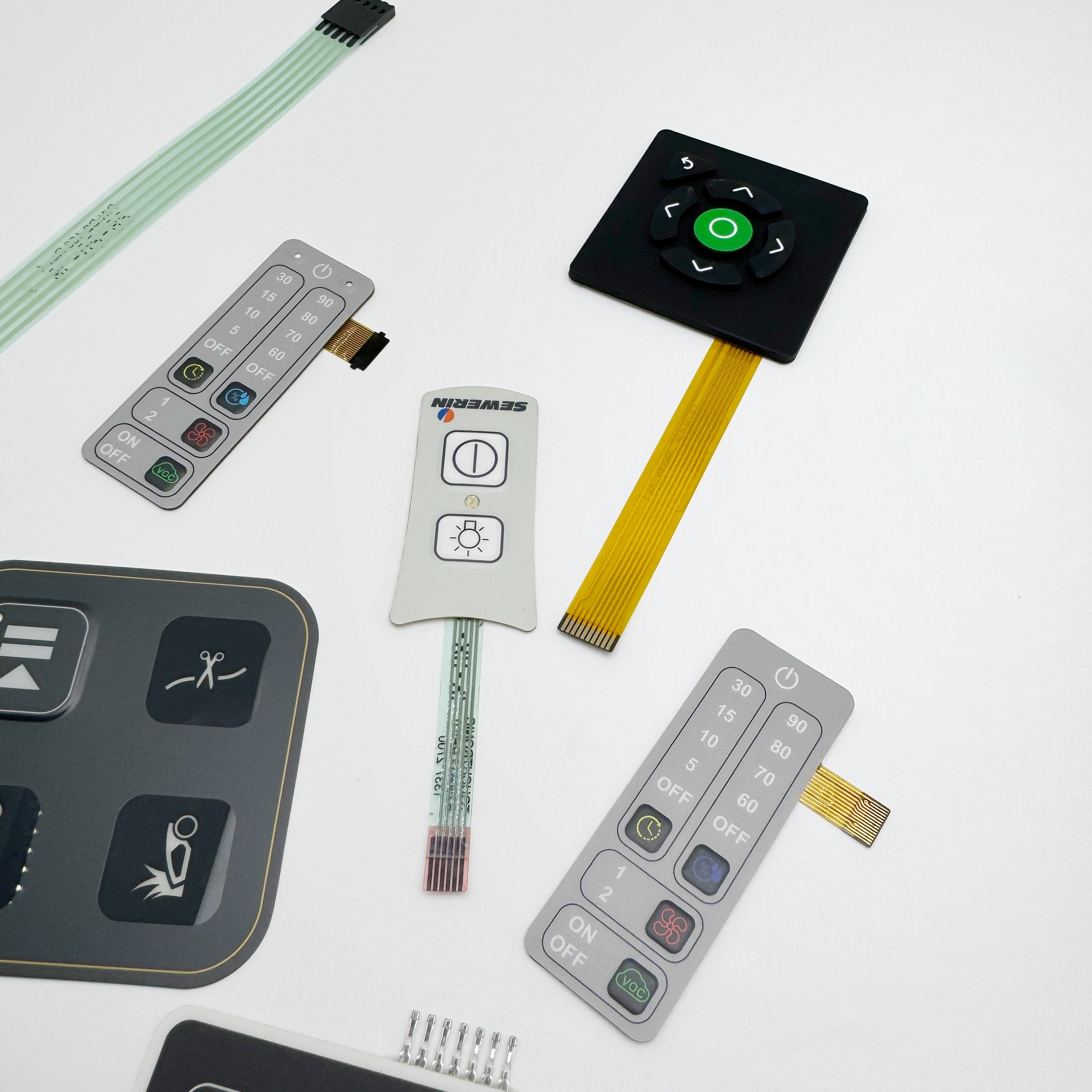 Custom Membrane switch Buttons keyboard/keypad Designed For Optimal Conductive Transmission, Customizable LOGO Size And Colors