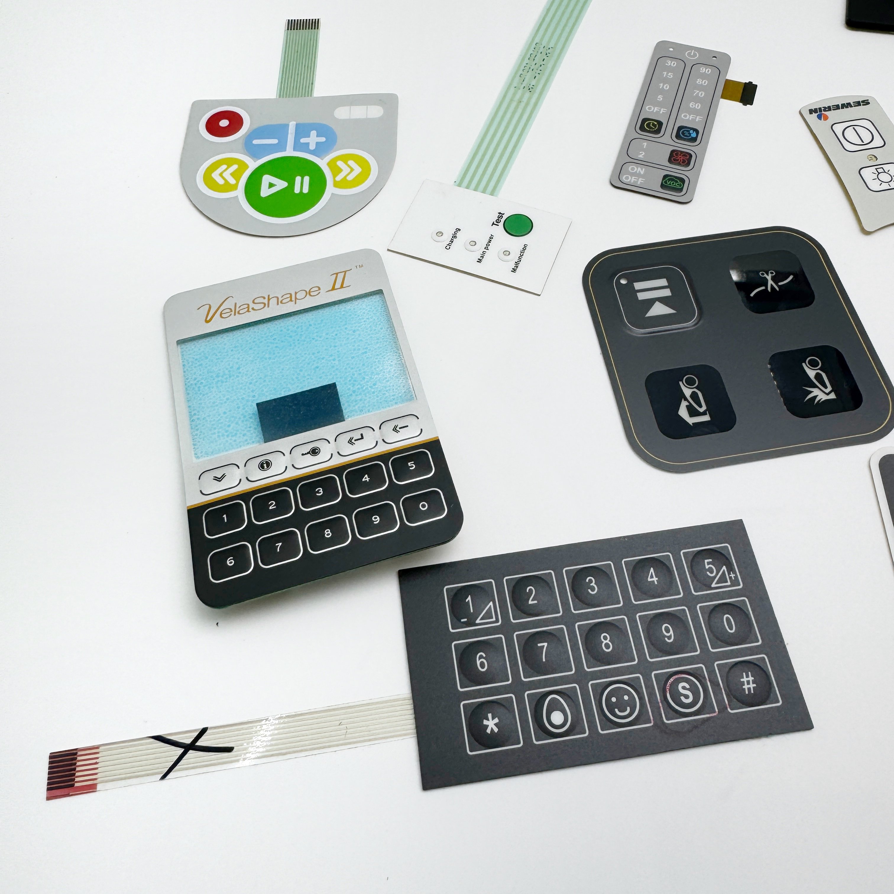 Custom Membrane switch Buttons keyboard/keypad Designed For Optimal Conductive Transmission, Customizable LOGO Size And Colors