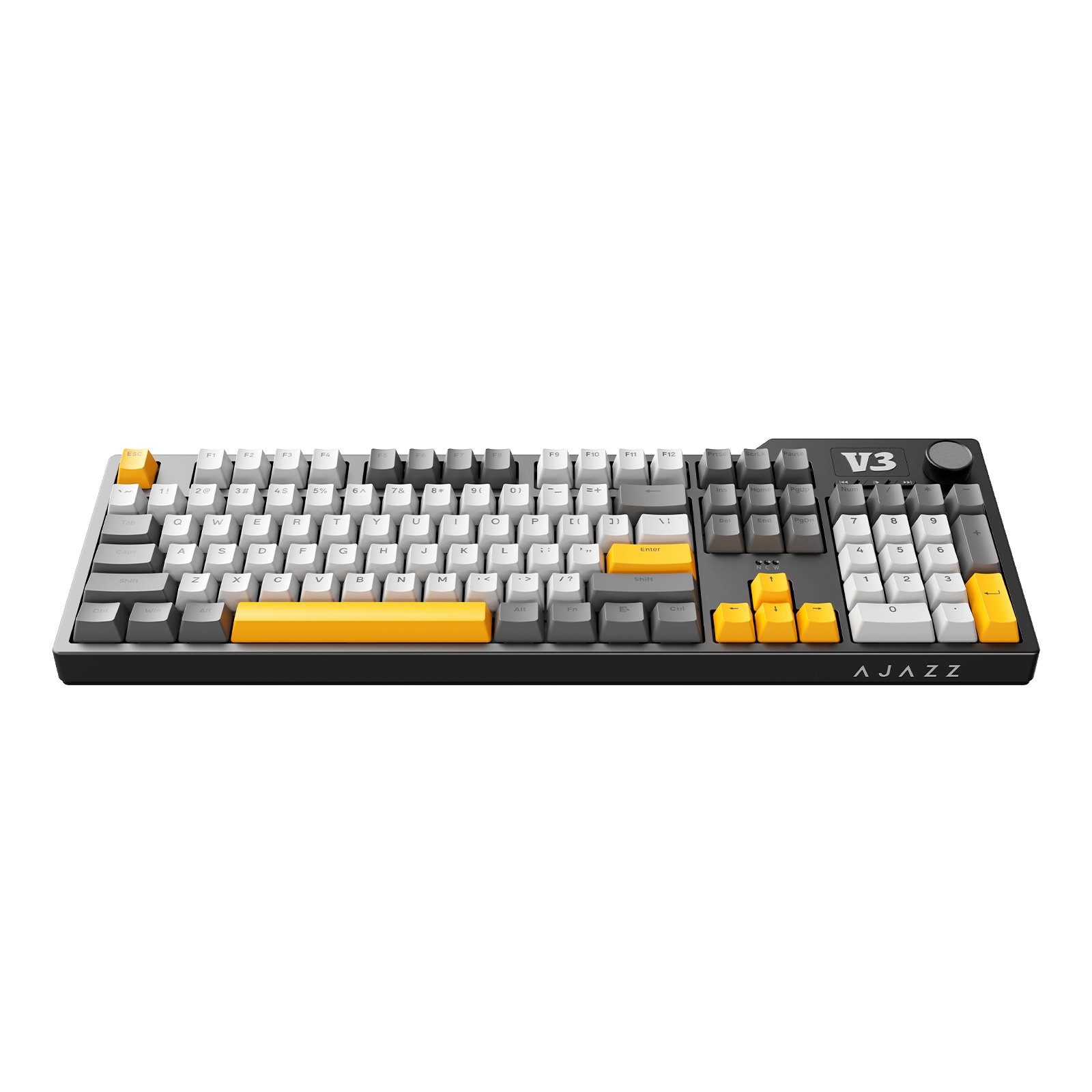 Ajazz AK35I V3 RGB Wired USB Gaming Keyboard Hot Swappable Mechanical Switches