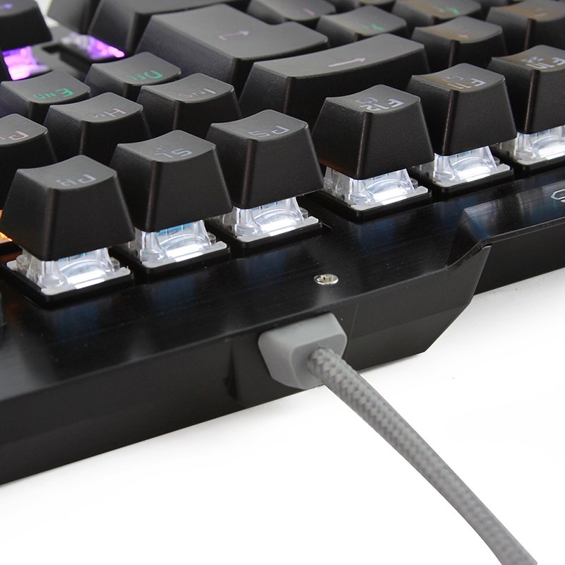 2018 computer keyboard colored 104 keys mechanical keyboard blue switch