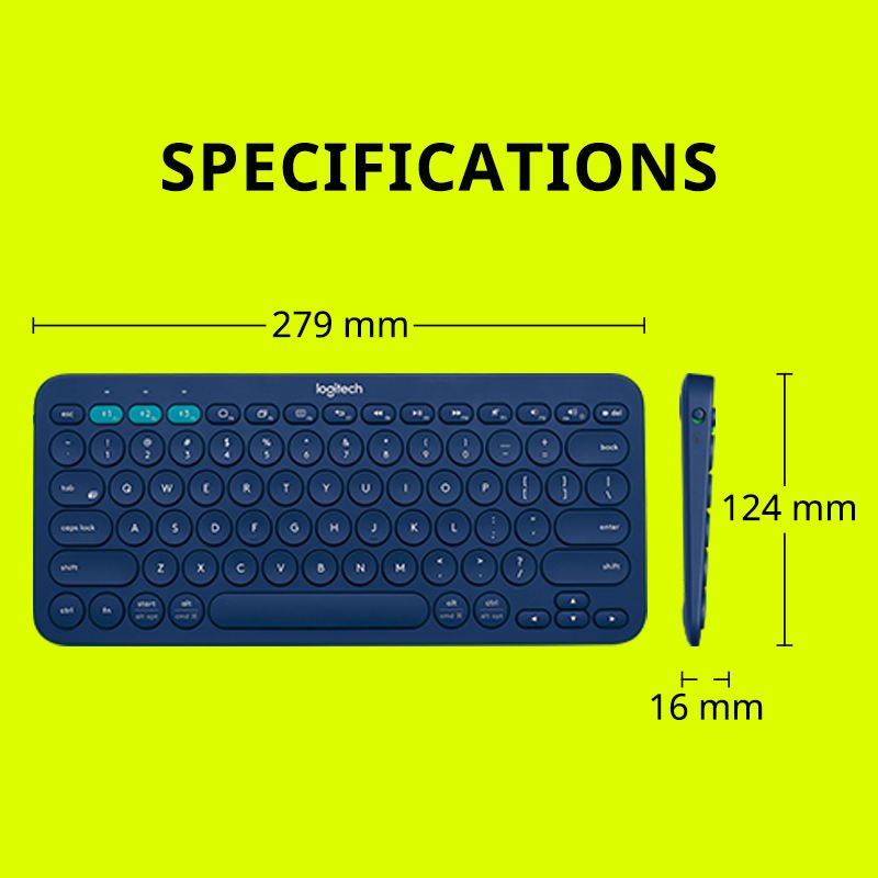 Custom Russian Logitech K380 Ergonomic Office Phone Pc Mobile Computer Laptop Tablet BT Wireless Gaming Keyboard with Switches