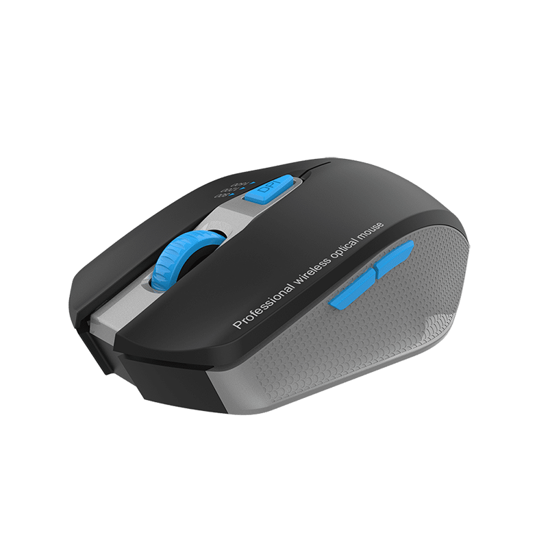 BT37X Bluetooth and 2.4GHz Wireless 5D Optical Mouse with Matt UV Up Cover Wireless Ergonomic Mouse with 6 Functional Buttons