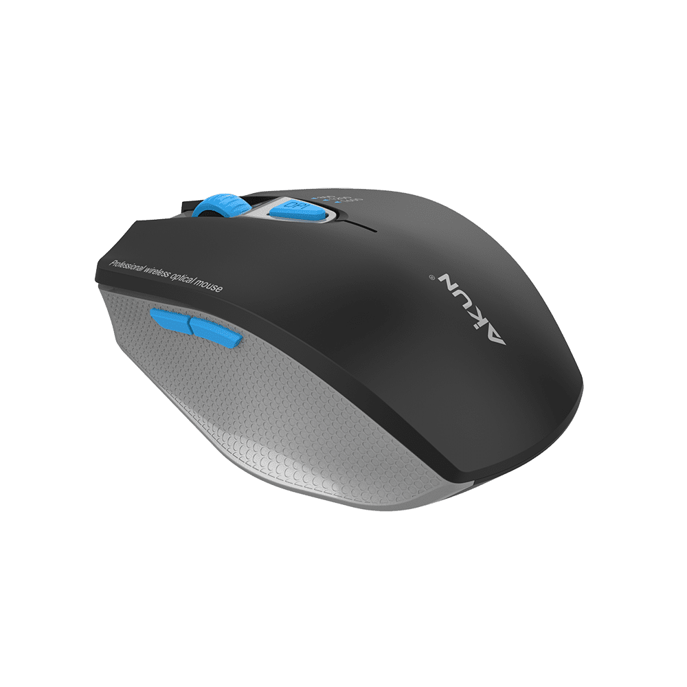 BT37X Bluetooth and 2.4GHz Wireless 5D Optical Mouse with Matt UV Up Cover Wireless Ergonomic Mouse with 6 Functional Buttons