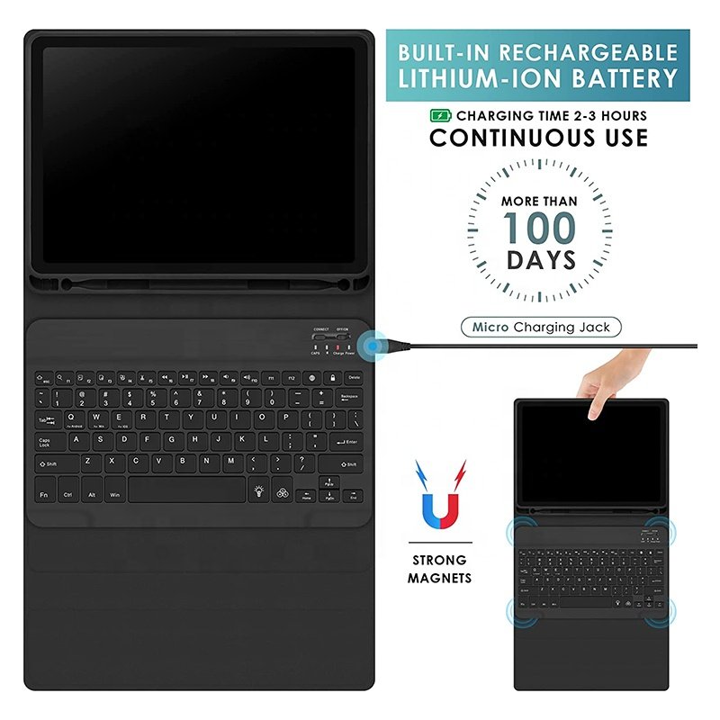 7 Color Backlit Case with Keyboard for iPad 9.7 inch 6th Gen(2018), 5th Gen(2017), Air 2/Air, iPad Pro 9.7