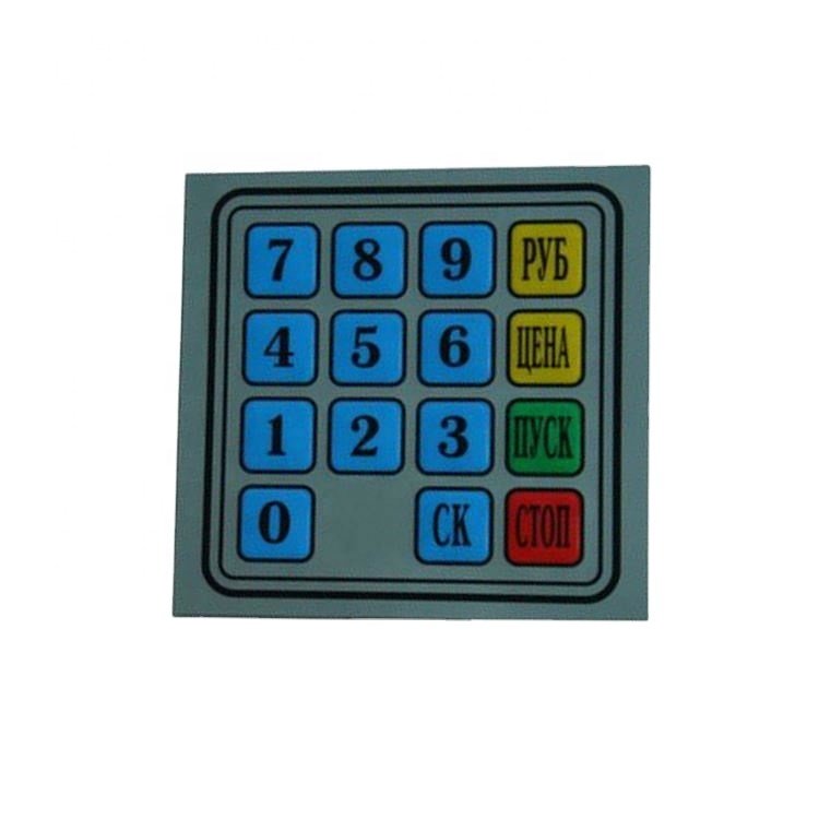 custom 4x4 flexible membrane keypad